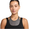 Nike Women’s One Fitted Dri-FIT Cropped Tank Top(Black/Dark Smoke Grey)