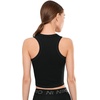 Nike Women’s One Fitted Dri-FIT Cropped Tank Top(Black/White)