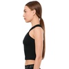Nike Women’s One Fitted Dri-FIT Cropped Tank Top(Black/White)