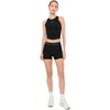 Nike Women’s One Fitted Dri-FIT Cropped Tank Top(Black/White)