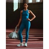 Nike Women’s One Fitted Dri-FIT Cropped Tank Top(Green Abyss)