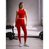 Nike Women’s One Fitted Dri-FIT Cropped Tank Top(Light Crimson/White)