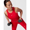 Nike Women’s One Fitted Dri-FIT Cropped Tank Top(Light Crimson/White)