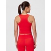 Nike Women’s One Fitted Dri-FIT Cropped Tank Top(Light Crimson/White)