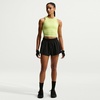 Nike Women’s One Fitted Dri-FIT Cropped Tank Top(Light Lemon Twist/White)