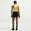 Nike Women’s One Fitted Dri-FIT Cropped Tank Top(Light Lemon Twist/White)