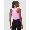 Nike Women’s One Fitted Dri-FIT Cropped Tank Top(Light Magenta/White)