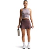 Nike Women’s One Fitted Dri-FIT Cropped Tank Top(Light Violet Ore/White)
