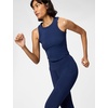 Nike Women’s One Fitted Dri-FIT Cropped Tank Top(Midnight Navy)