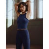 Nike Women’s One Fitted Dri-FIT Cropped Tank Top(Midnight Navy)
