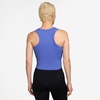 Nike Women’s One Fitted Dri-FIT Cropped Tank Top(Sapphire/White)