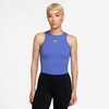Nike Women’s One Fitted Dri-FIT Cropped Tank Top(Sapphire/White)