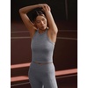 Nike Women’s One Fitted Dri-FIT Cropped Tank Top(Smoke Grey/Heather)