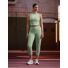 Nike Women’s One Fitted Dri-FIT Cropped Tank Top(Steam/White)