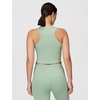 Nike Women’s One Fitted Dri-FIT Cropped Tank Top(Steam/White)