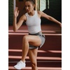 Nike Women’s One Fitted Dri-FIT Cropped Tank Top(White)