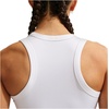 Nike Women’s One Fitted Dri-FIT Cropped Tank Top(White/Black)