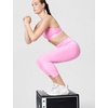 Nike Women’s One High-Waisted Crop Leggings(Pink Rise/White)