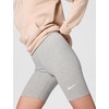 Nike Women’s Sportswear Classic High-Waisted 8″ Bike Shorts(Dark Grey Heather/Sail)