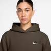 Nike Women’s Studio Fleece Standard Hoody(Dark Hazel/Sail)