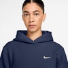 Nike Women’s Studio Fleece Standard Hoody(Midnight Navy/Sail)
