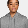 Nike Women’s Studio Fleece Standard Hoody(Smoke Grey/Heather/White)