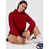 Nike Women’s Studio Fleece Standard Hoody(Tough Red/Sail)