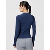 Nike Women’s Victory Baselayer Dri-FIT Fitness Long Sleeve Top(Midnight Navy/White)
