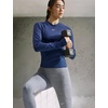 Nike Women’s Victory Baselayer Dri-FIT Fitness Long Sleeve Top(Midnight Navy/White)