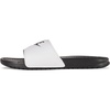 Nike Unisex Adult Benassi JDI Sandal(White/Black/Black)
