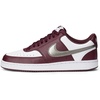 Nike Women’s Court Vision Low Next Nature Shoes(White/Metallic Pewter/Burgundy Crush)