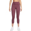Nike Women’s One High-Waisted Crop Leggings(Pink Smoke/White)