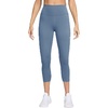 Nike Women’s One High-Waisted Crop Leggings(Work Blue/White)