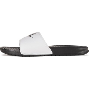 Nike Unisex Adult Benassi JDI Sandal(White/Black/Black)
