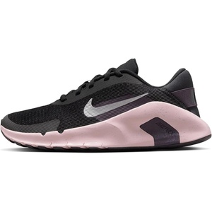 Nike Women’s Flex Train Training/Workout Shoes(Black/Metallic Platinum/Silt Red/Cave Purple)