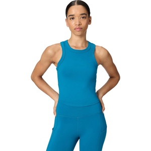 Nike Women’s One Fitted Dri-FIT Cropped Tank Top(Green Abyss)
