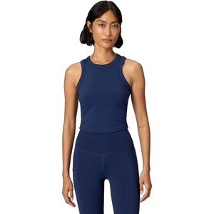 Nike Women’s One Fitted Dri-FIT Cropped Tank Top(Midnight Navy)