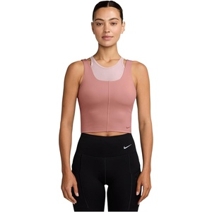 Nike Women’s One Fitted Dri-FIT Cropped Tank Top(Rust Pink/Canyon Rust)