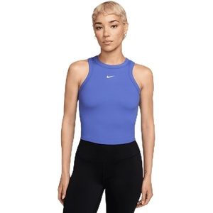 Nike Women’s One Fitted Dri-FIT Cropped Tank Top(Sapphire/White)