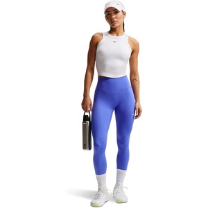 Nike Women’s One Fitted Dri-FIT Cropped Tank Top(White/Black)