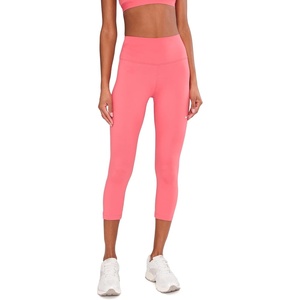 Nike Women’s One High-Waisted Crop Leggings(Sea Coral/White)