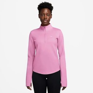 Nike Women’s One Therma-fit 1/2-zip Mid Layer(Pink Rise/White)