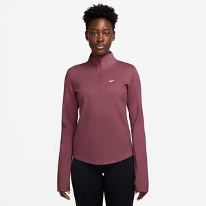 Nike Women’s One Therma-fit 1/2-zip Mid Layer(Pink Smoke/White)
