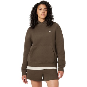 Nike Women’s Studio Fleece Standard Hoody(Dark Hazel/Sail)