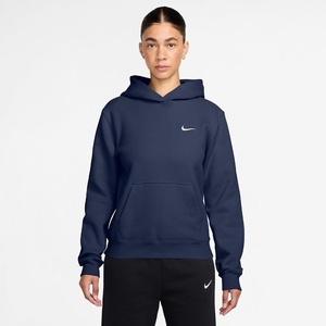 Nike Women’s Studio Fleece Standard Hoody(Midnight Navy/Sail)