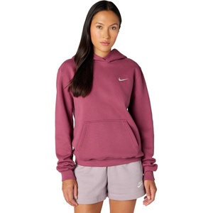 Nike Women’s Studio Fleece Standard Hoody(Pink Smoke/Sail)