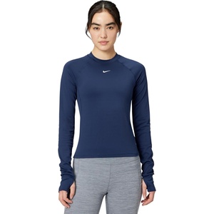 Nike Women’s Victory Baselayer Dri-FIT Fitness Long Sleeve Top(Midnight Navy/White)