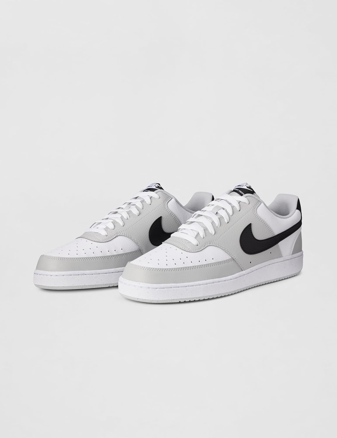 image:imageNike Mens Court Vision Low ShoesGrey FogBlackWhite