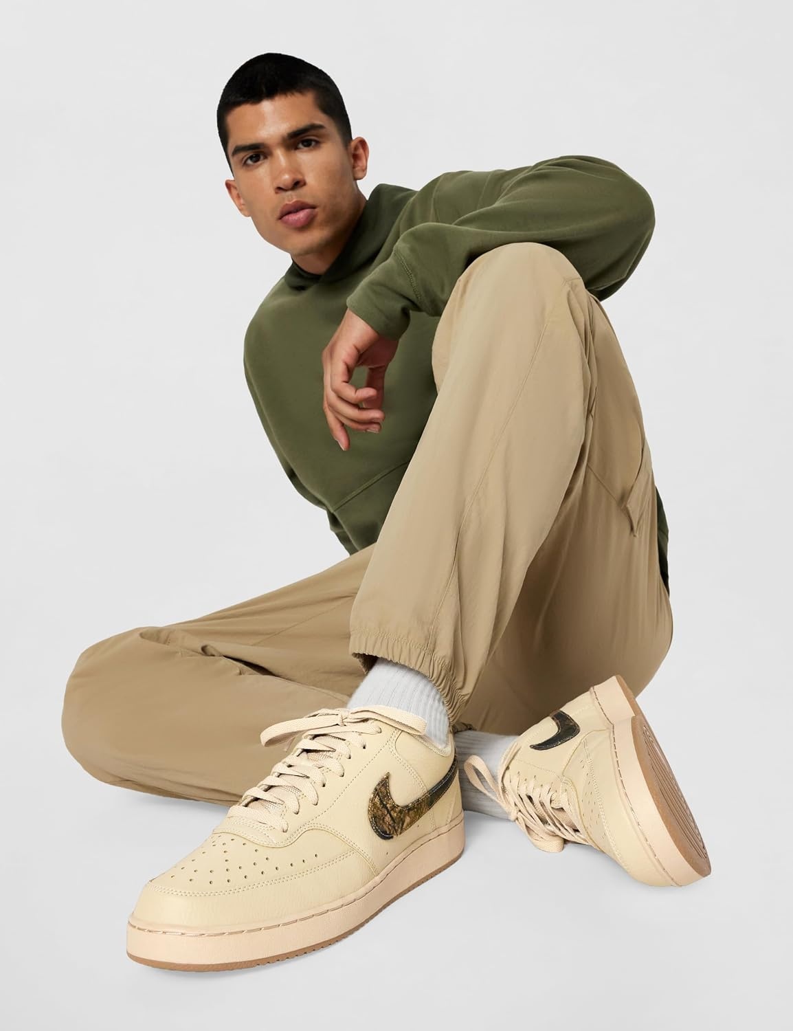 image:imageNike Mens Court Vision Low ShoesRattanMink Brownrocky Tan Real Tree