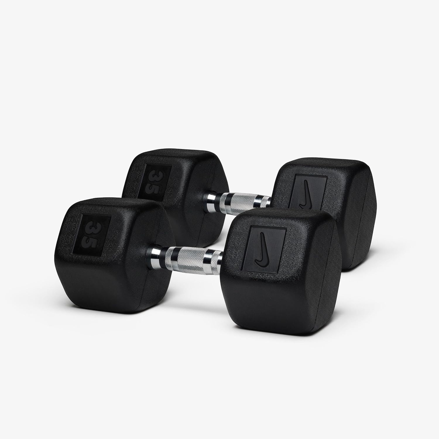 image:imageNike Rubber Hex Dumbbell PairBlack Black